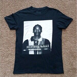 Snoop Dogg T-Shirt Men's Medium Black Short Sleeve